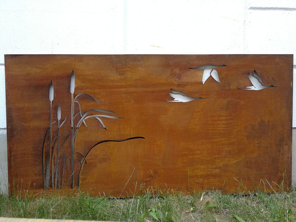 Edelrost Garten Sichtschutz Metall 1mm Rost Sichtschutzwand 0320051