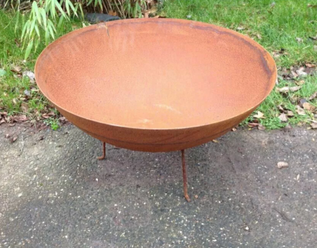 Rost Feuerschale , Pflanzschale, Metallstärke 2mm , ohne Ständer